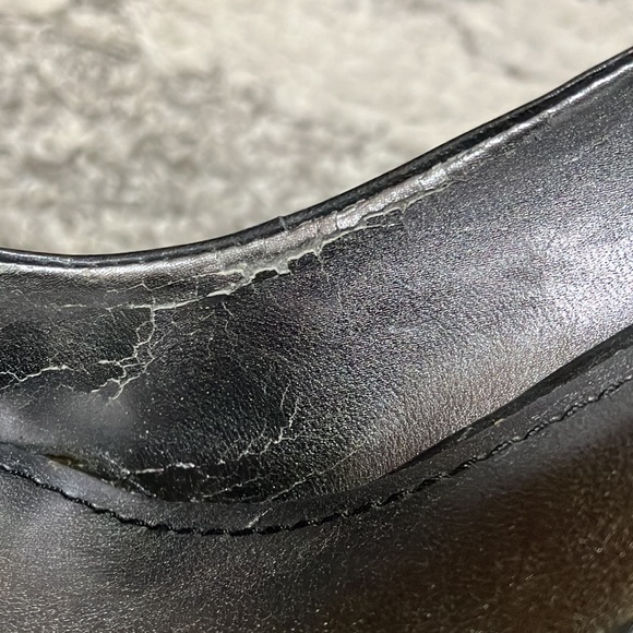 Nine West Black Bow Heels Sz 6 - Picture 9 of 12